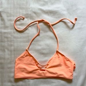 neon orange bikini top